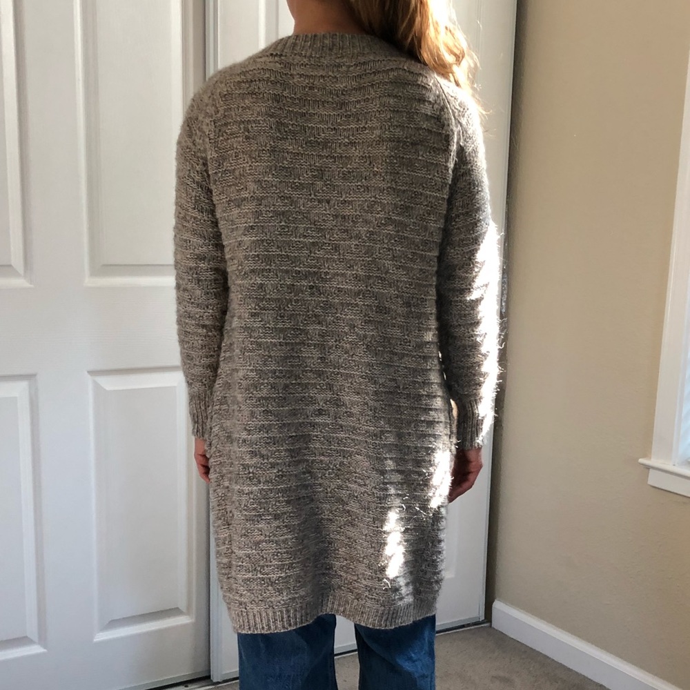 Knit duster sweater